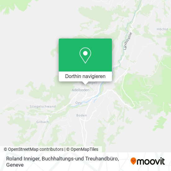 Roland Inniger, Buchhaltungs-und Treuhandbüro Karte