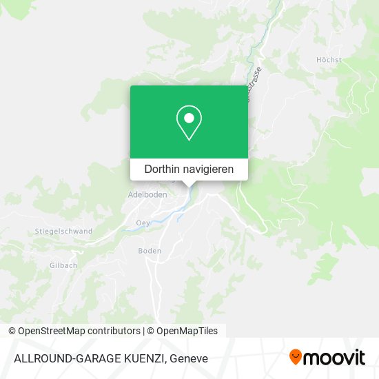 ALLROUND-GARAGE KUENZI Karte