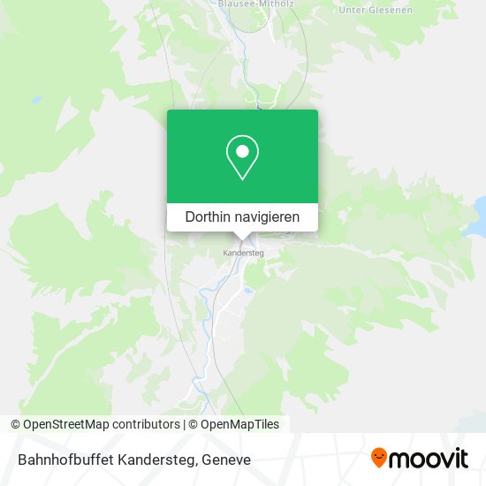 Bahnhofbuffet Kandersteg Karte