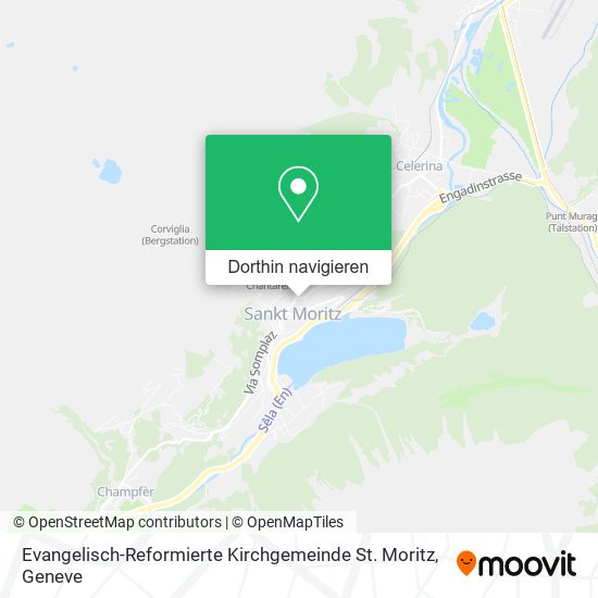 Evangelisch-Reformierte Kirchgemeinde St. Moritz Karte