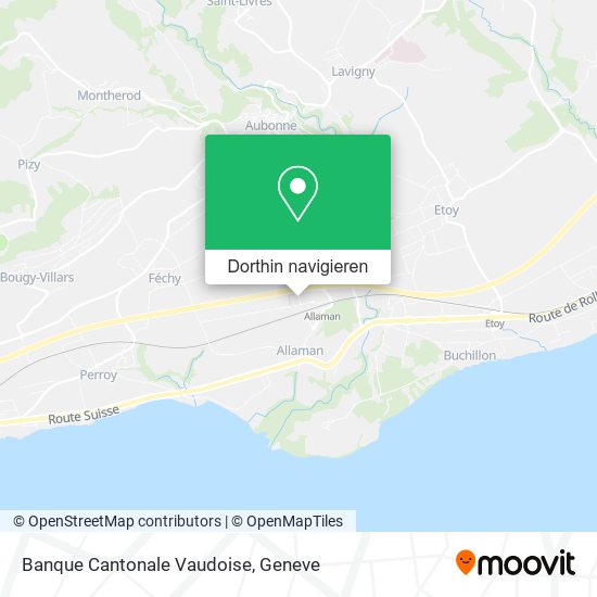 Banque Cantonale Vaudoise Karte