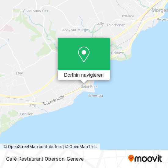 Café-Restaurant Oberson Karte