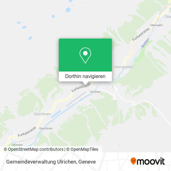 Gemeindeverwaltung Ulrichen Karte