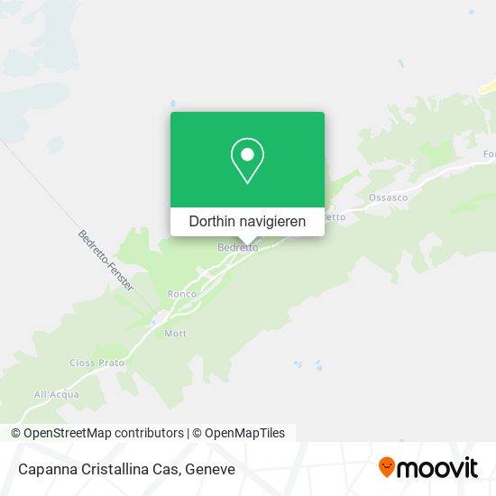 Capanna Cristallina Cas Karte