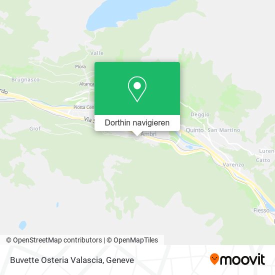 Buvette Osteria Valascia Karte