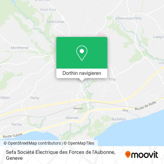 Sefa Société Electrique des Forces de l'Aubonne Karte