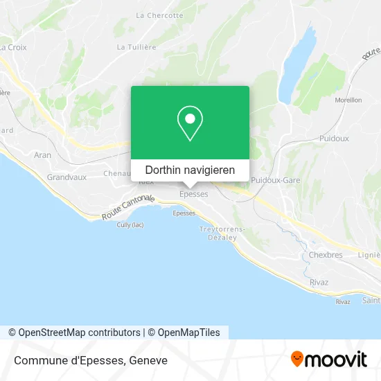 Commune d'Epesses Karte