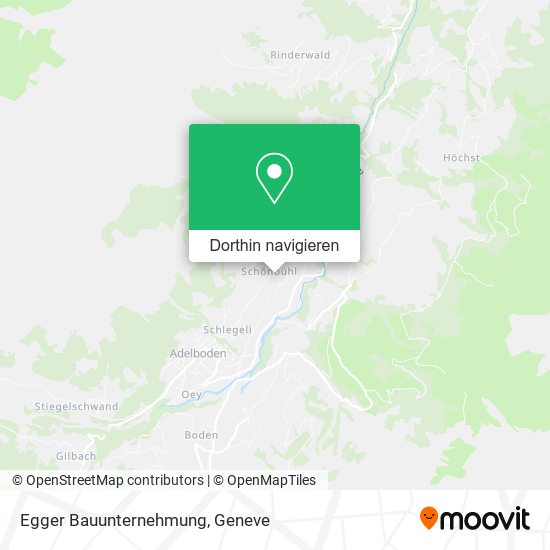 Egger Bauunternehmung Karte