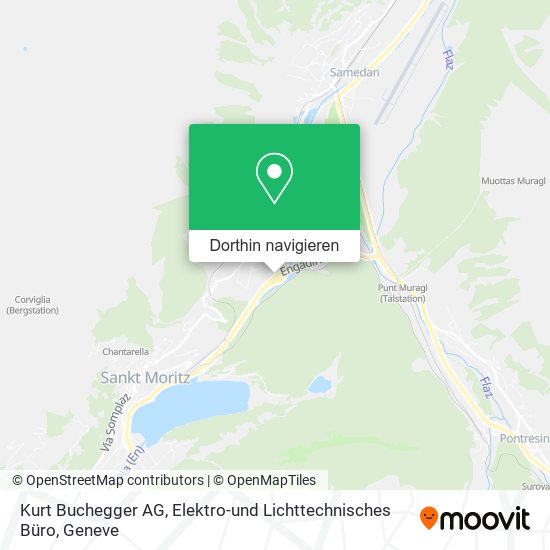 Kurt Buchegger AG, Elektro-und Lichttechnisches Büro Karte