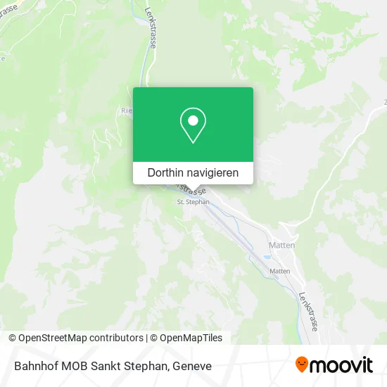 Bahnhof MOB Sankt Stephan Karte