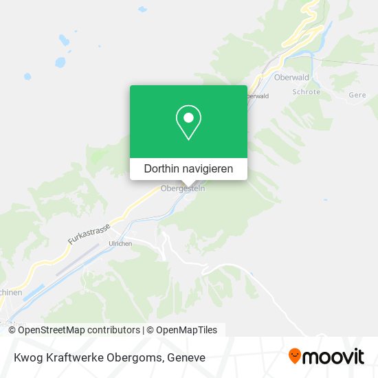 Kwog Kraftwerke Obergoms Karte