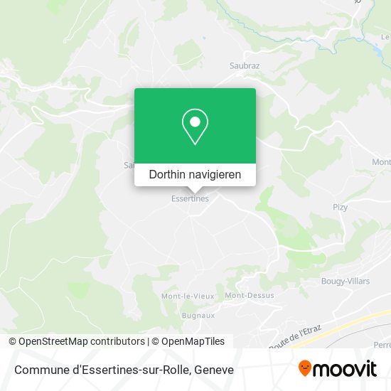 Commune d'Essertines-sur-Rolle Karte