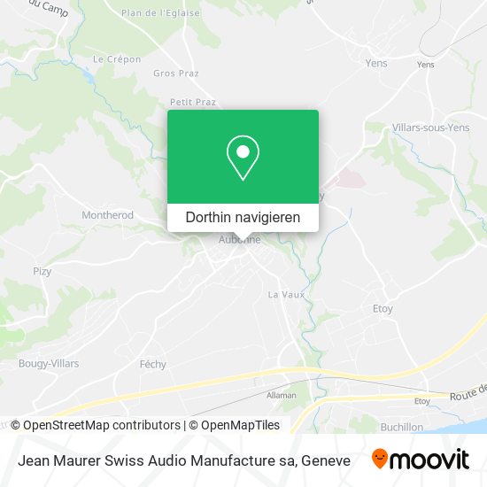 Jean Maurer Swiss Audio Manufacture sa Karte
