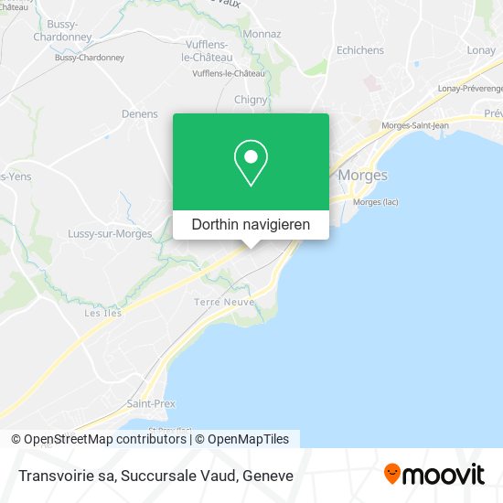 Transvoirie sa, Succursale Vaud Karte
