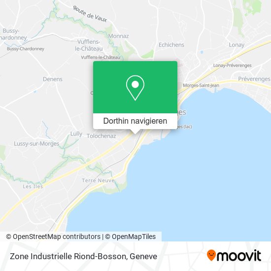 Zone Industrielle Riond-Bosson Karte