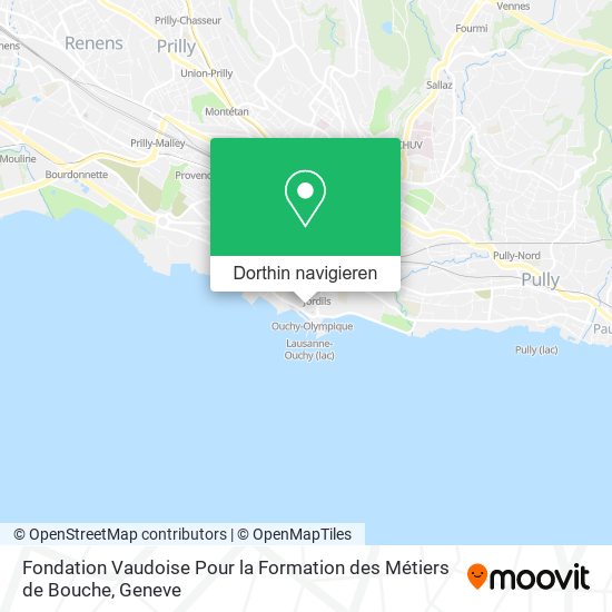 Fondation Vaudoise Pour la Formation des Métiers de Bouche Karte