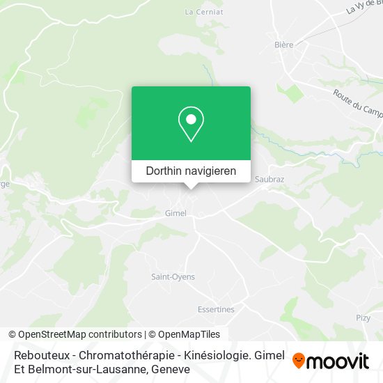 Rebouteux - Chromatothérapie - Kinésiologie. Gimel Et Belmont-sur-Lausanne Karte