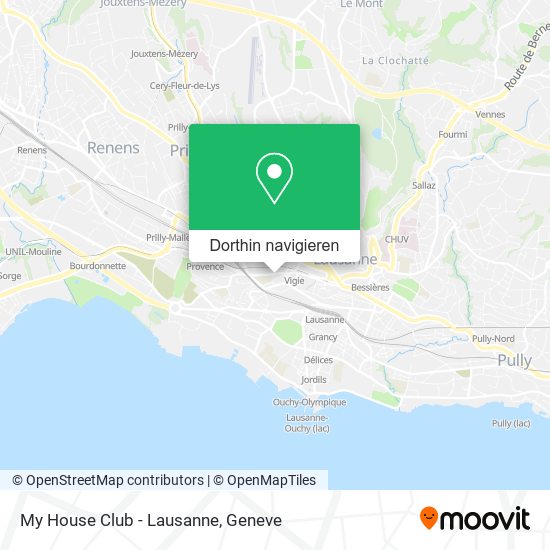 My House Club - Lausanne Karte