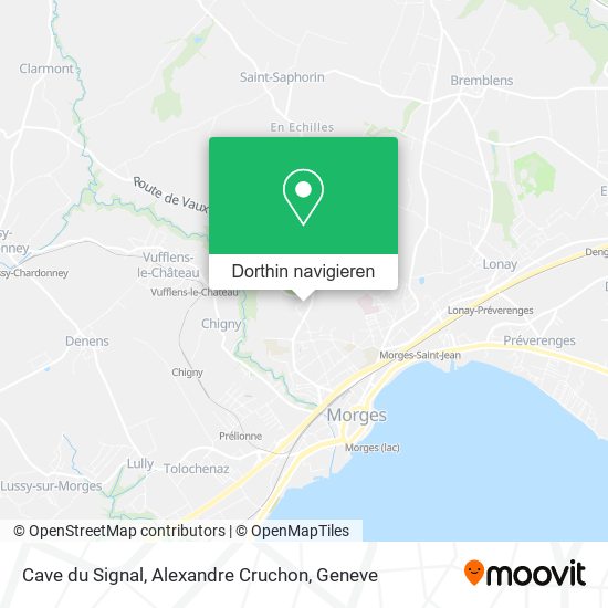Cave du Signal, Alexandre Cruchon Karte
