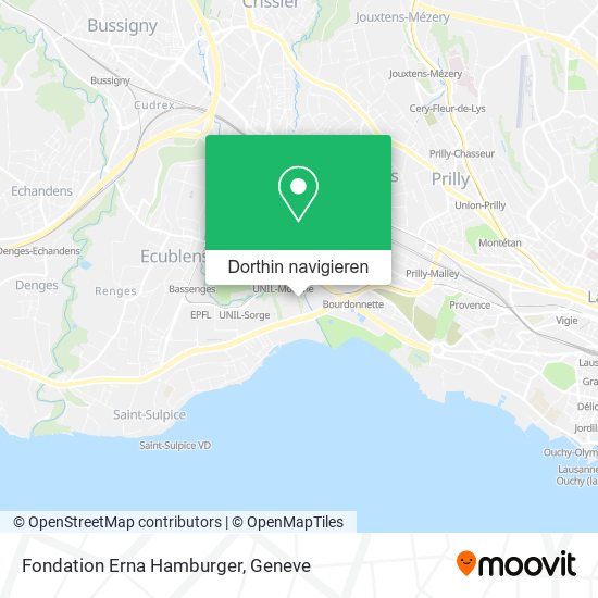 Fondation Erna Hamburger Karte