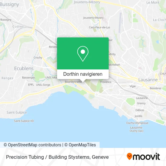 Precision Tubing / Building Stystems Karte