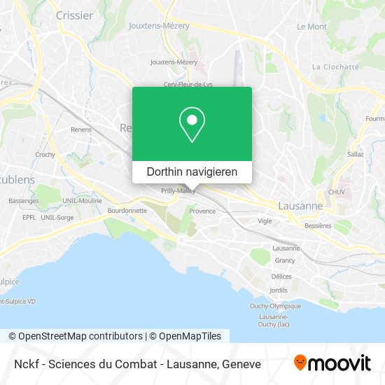 Nckf - Sciences du Combat - Lausanne Karte