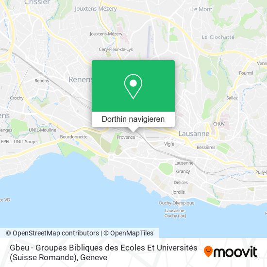 Gbeu - Groupes Bibliques des Ecoles Et Universités (Suisse Romande) Karte