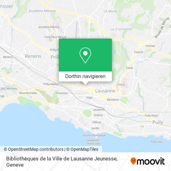 Bibliothèques de la Ville de Lausanne Jeunesse Karte