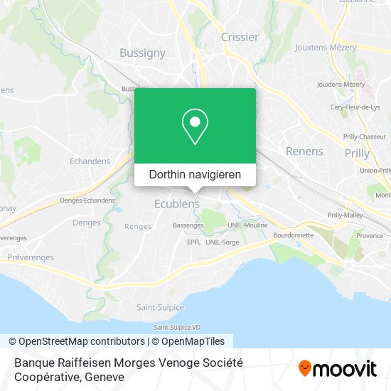 Banque Raiffeisen Morges Venoge Société Coopérative Karte