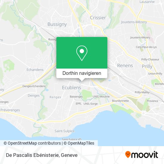 De Pascalis Ebénisterie Karte