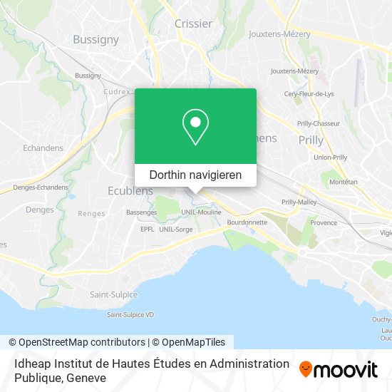 Idheap Institut de Hautes Études en Administration Publique Karte