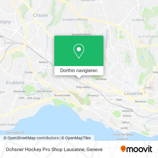 Ochsner Hockey Pro Shop Lausanne Karte