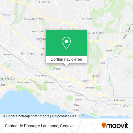 Cabinet le Passage Lausanne Karte