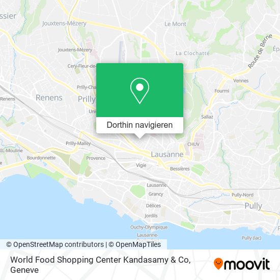 World Food Shopping Center Kandasamy & Co Karte
