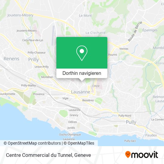 Centre Commercial du Tunnel Karte
