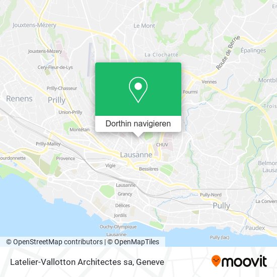 Latelier-Vallotton Architectes sa Karte