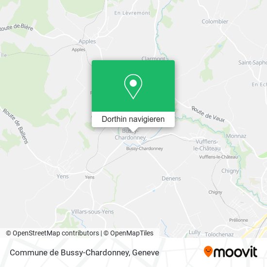 Commune de Bussy-Chardonney Karte
