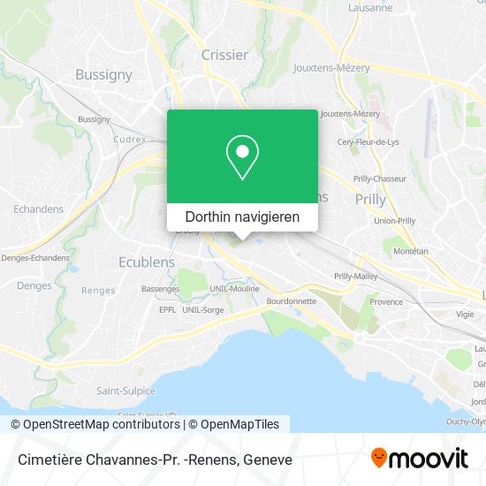 Cimetière Chavannes-Pr. -Renens Karte