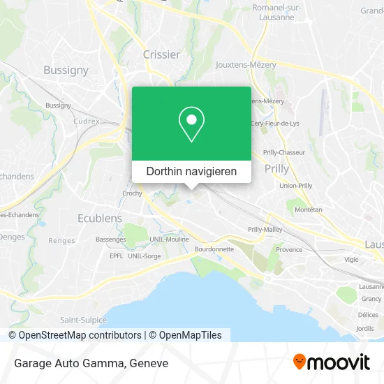 Garage Auto Gamma Karte