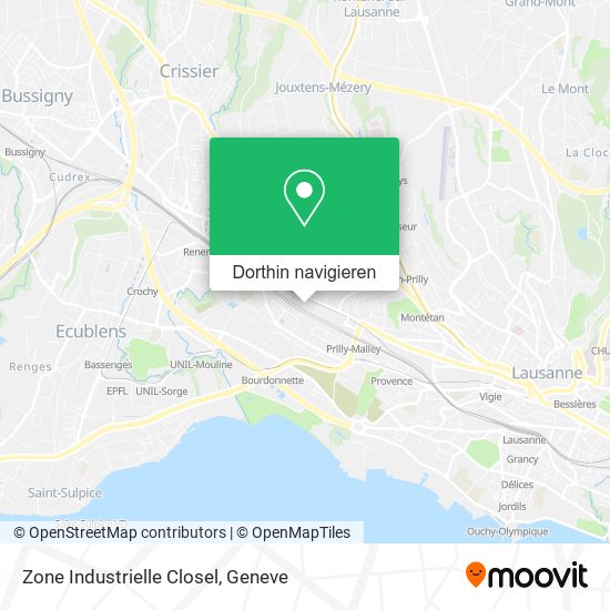 Zone Industrielle Closel Karte