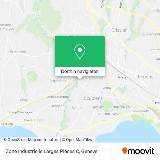 Zone Industrielle Larges Pièces C Karte