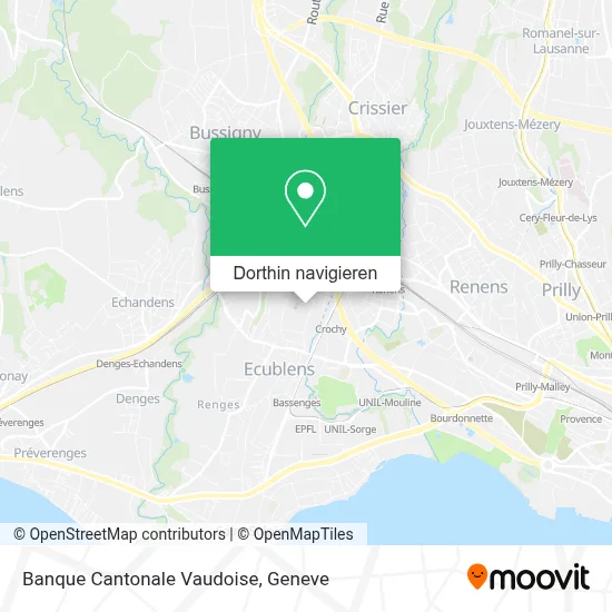 Banque Cantonale Vaudoise Karte