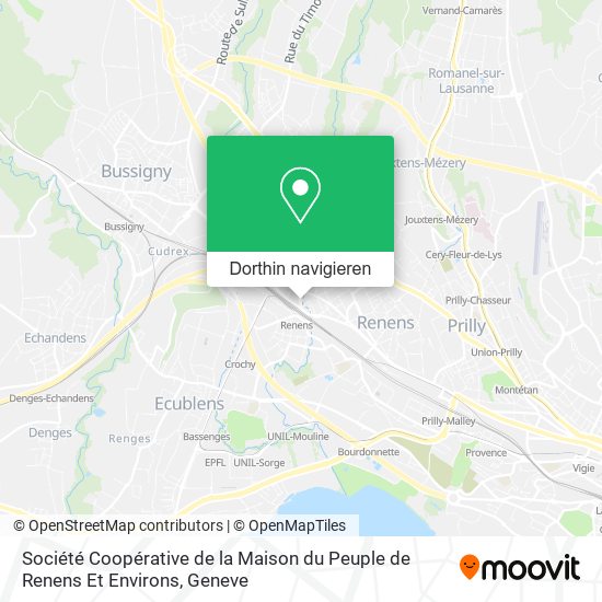 Société Coopérative de la Maison du Peuple de Renens Et Environs Karte