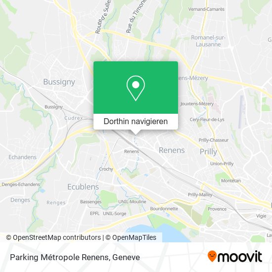 Parking Métropole Renens Karte