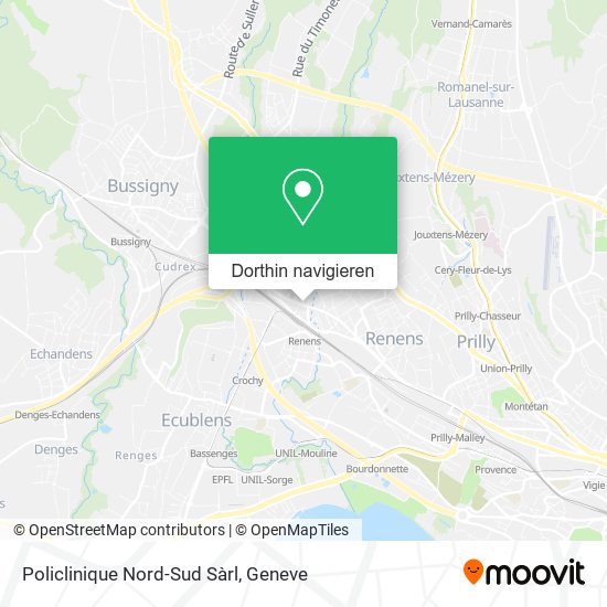 Policlinique Nord-Sud Sàrl Karte