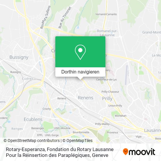 Rotary-Esperanza, Fondation du Rotary Lausanne Pour la Réinsertion des Paraplégiques Karte