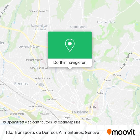 Tda, Transports de Denrées Alimentaires Karte