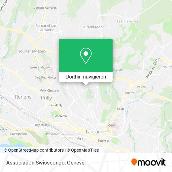 Association Swisscongo Karte