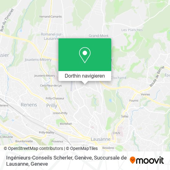 Ingénieurs-Conseils Scherler, Genève, Succursale de Lausanne Karte