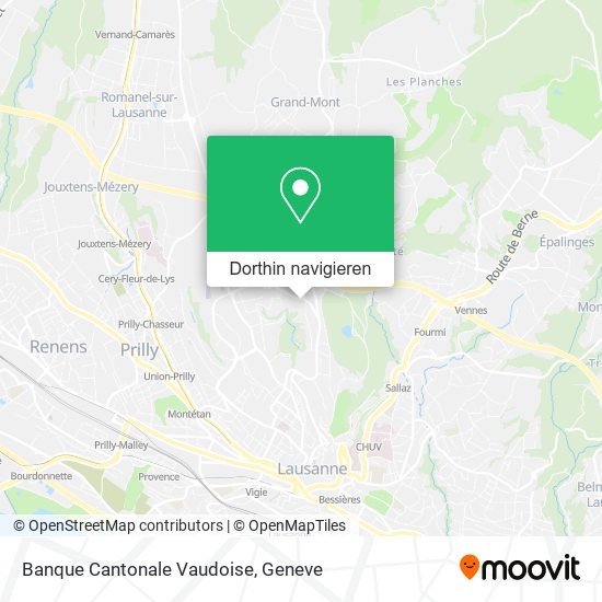 Banque Cantonale Vaudoise Karte